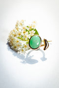 Anello in bronzo e crisoprasio