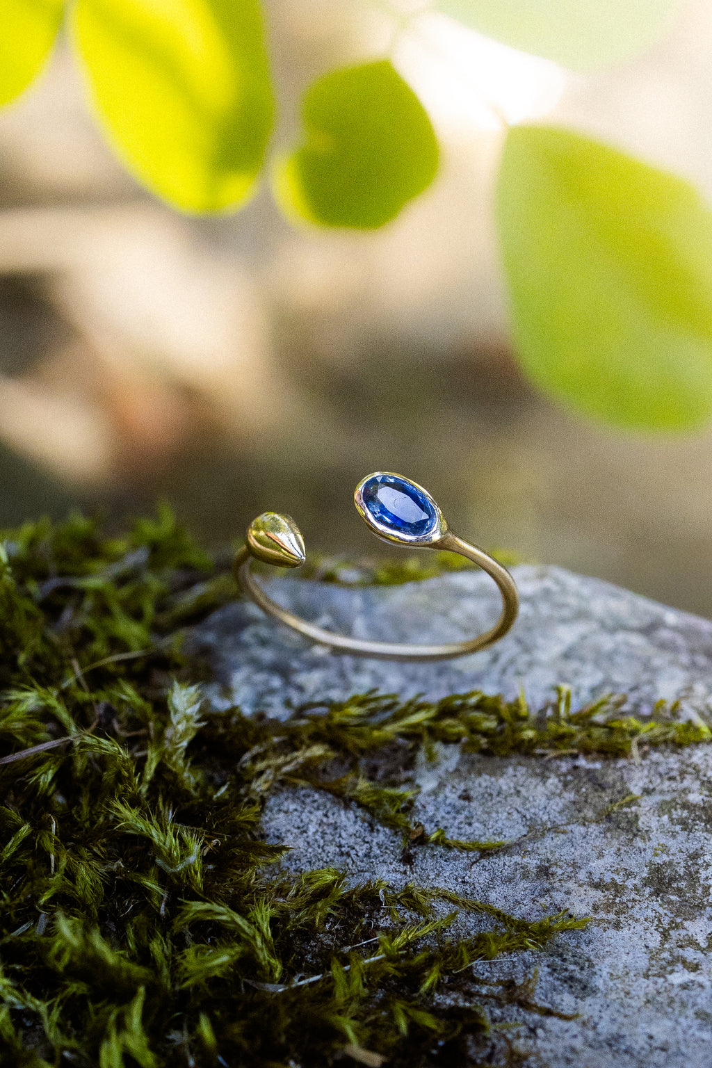 Anello foglia KOMOREBI