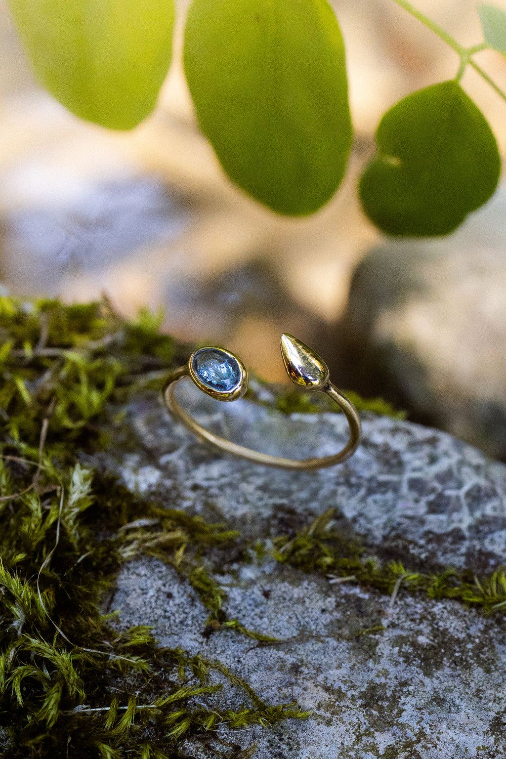 Anello foglia KOMOREBI