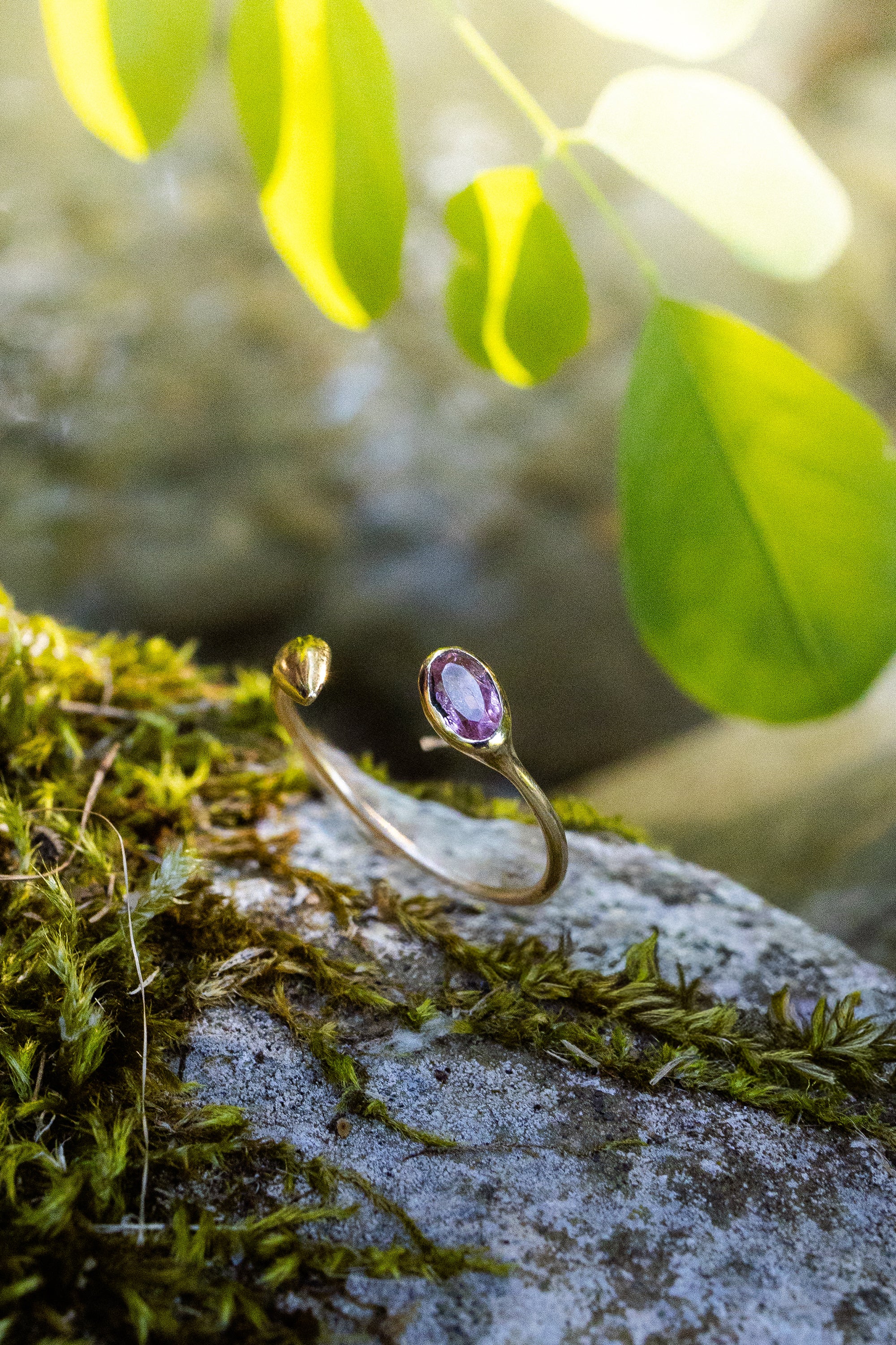Anello foglia KOMOREBI
